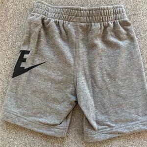 Nike Kids Gray and Black Logo Shorts